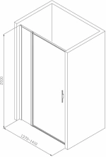 Душевая дверь Allen Brau Priority 140 Серебро