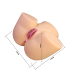 Телесный мастурбатор Liora с 2 любовными тоннелями (Цвет: телесный)