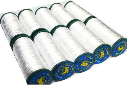 Нить капроновая обувная 375 Т. белая (10шт)