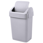 Контейнер для мусора 25л "Step" с крышкой-маятником, серый
