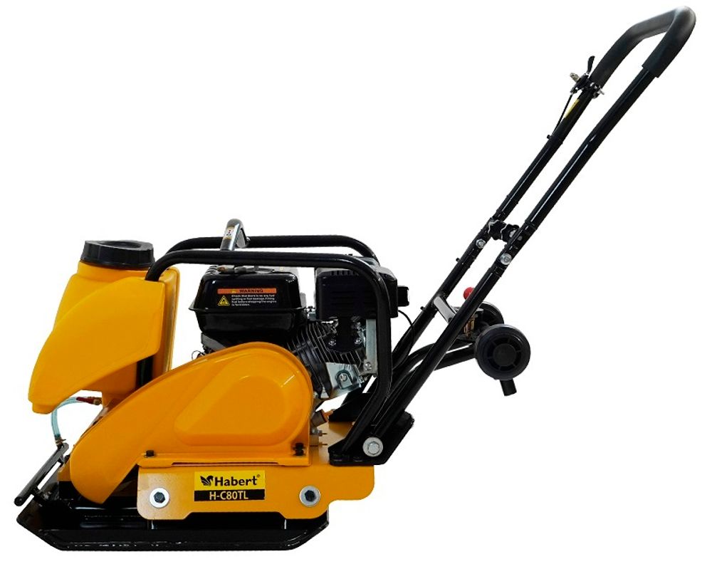 Виброплита бензиновая Habert H-C80TL - [85 кг / 14 кН / Loncin G200F]