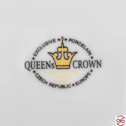 Блюдце Queen's Crown Охота зеленая 15 см (1 шт)