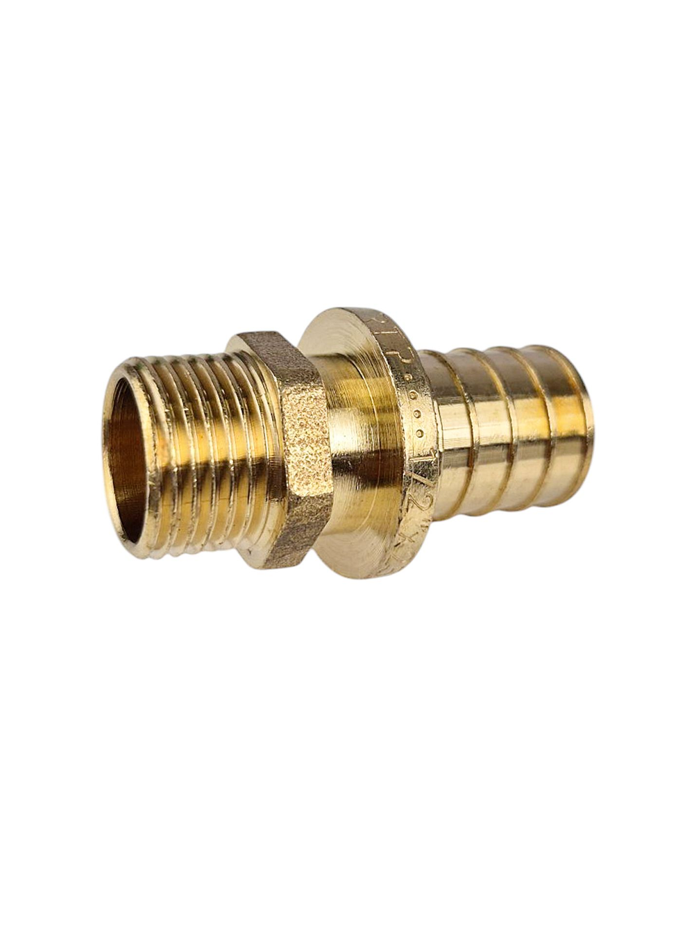 Муфта аксиальная, латунь, наружная резьба,25х1/2", желтый, RTP (150/5)