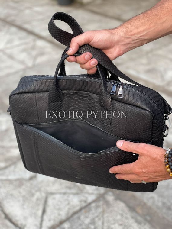 Cумка - портфель из кожи питона BG-484