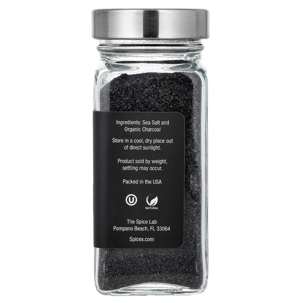 The Spice Lab, Гавайская морская соль из черной лавы, мелкое зерно, 121 г (4,3 унции)