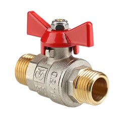 Кран шаровой VALTEC BASE с ручкой-бабочкой и наружной резьбой