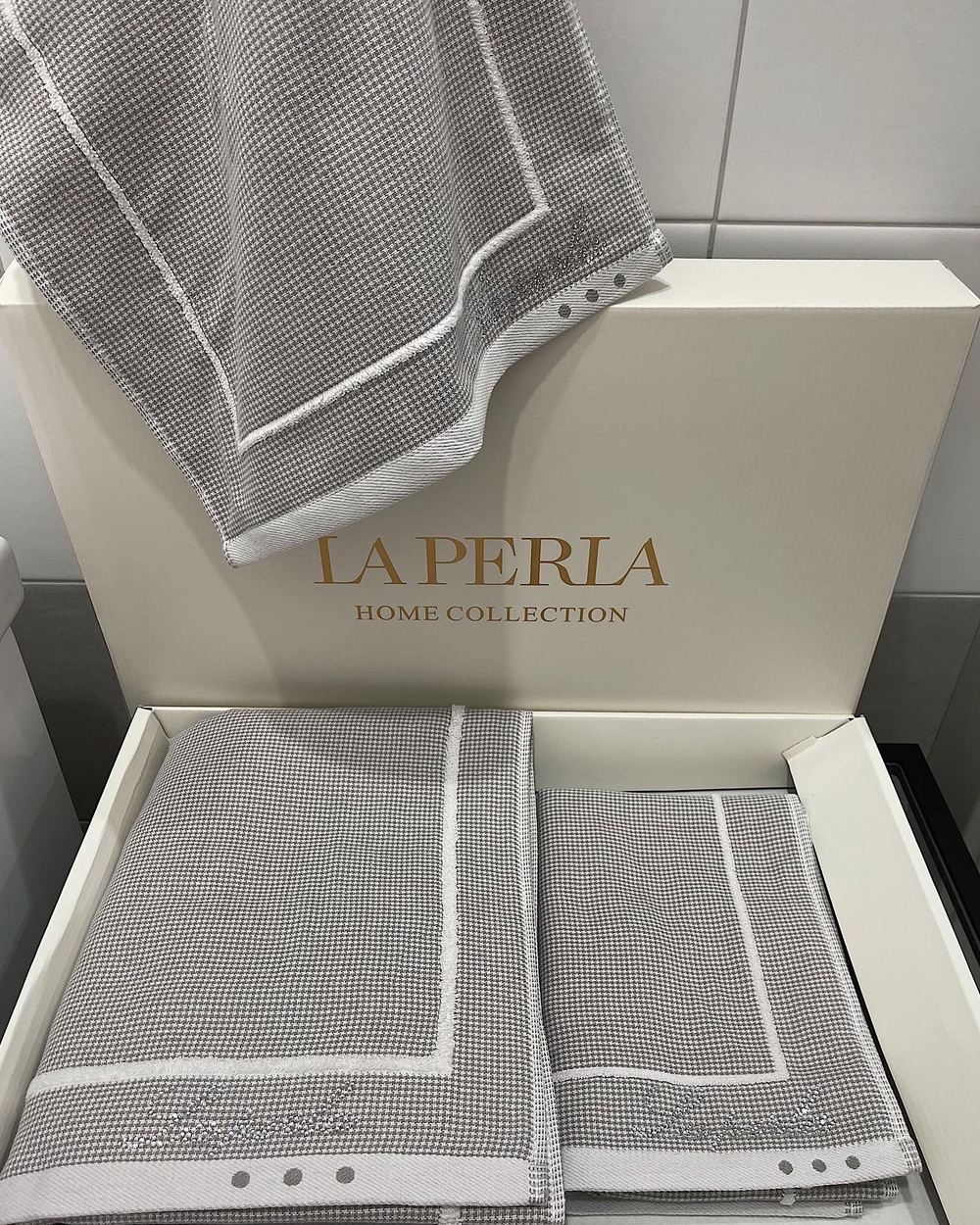 Набор хлопковых полотенец La Perla