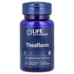 Life Extension, Theaflavin, стандартизированный экстракт черного чая, 30 вегетарианских капсул (350 мг в 1 капсуле)
