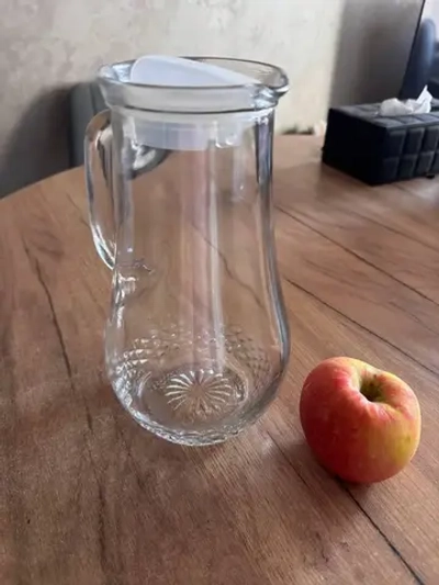 Стеклянный графин кувшин с крышкой 1,2 л