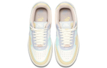 Nike Air Force 1 Shadow leather-wrapped non-slip low-top sneakers women's white and blue powder