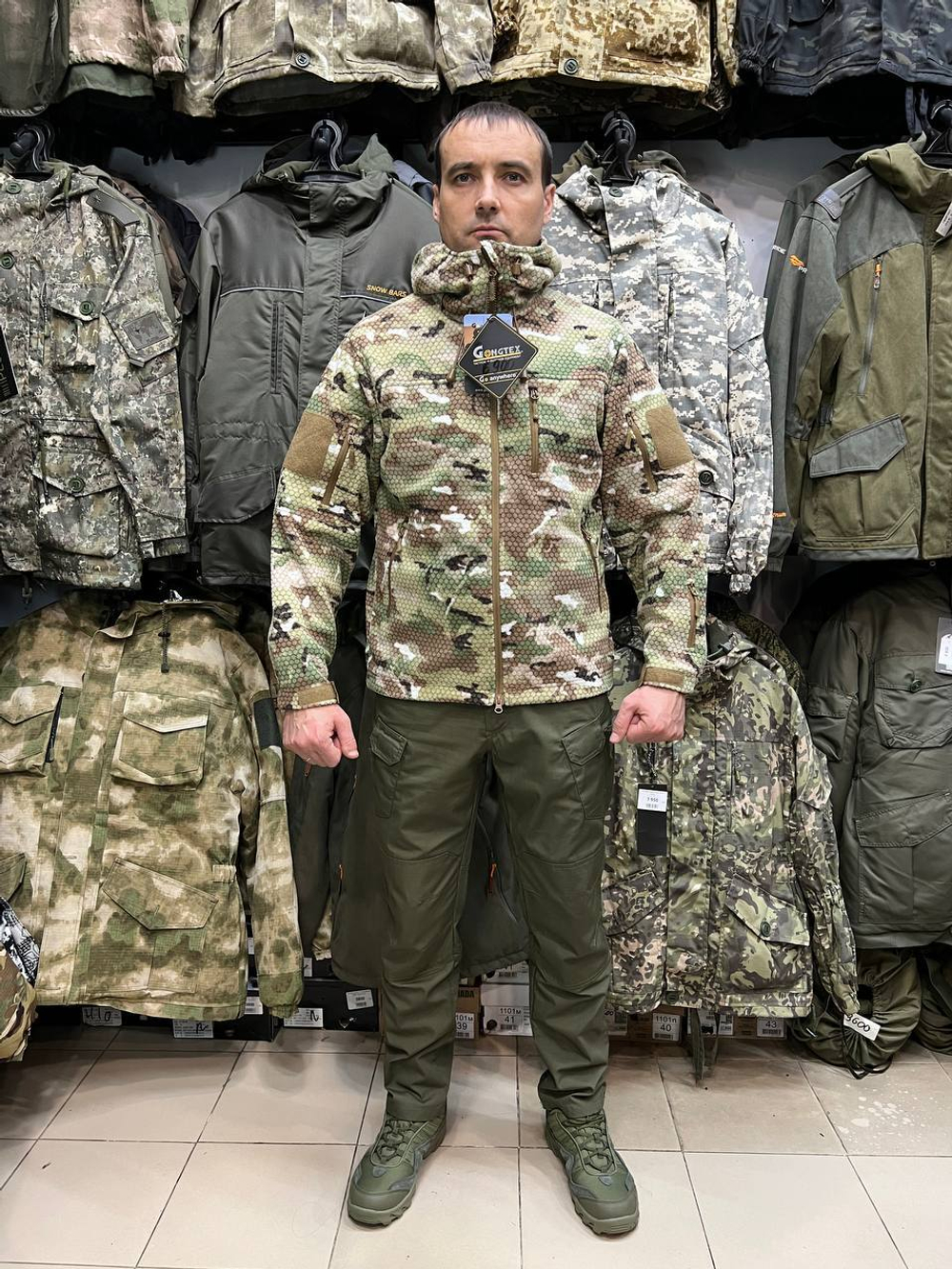 Кофта GONGTEX Hexagon Tactical Fleece Jacket Мультикам