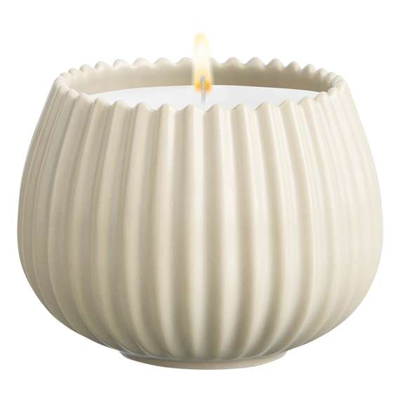 Свеча ароматическая spicy snowflakes из коллекции edge, бежевый, 30 ч