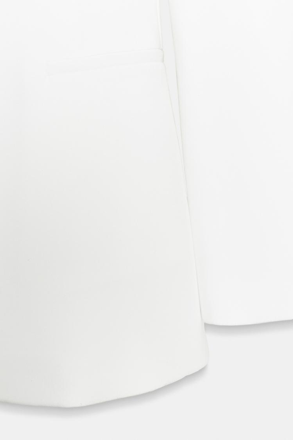 ZARA ПРИТАЛЕННЫЙ БЛЕЙЗЕР БЕЗ ЛАЦКАНОВ, ЭКРЮ