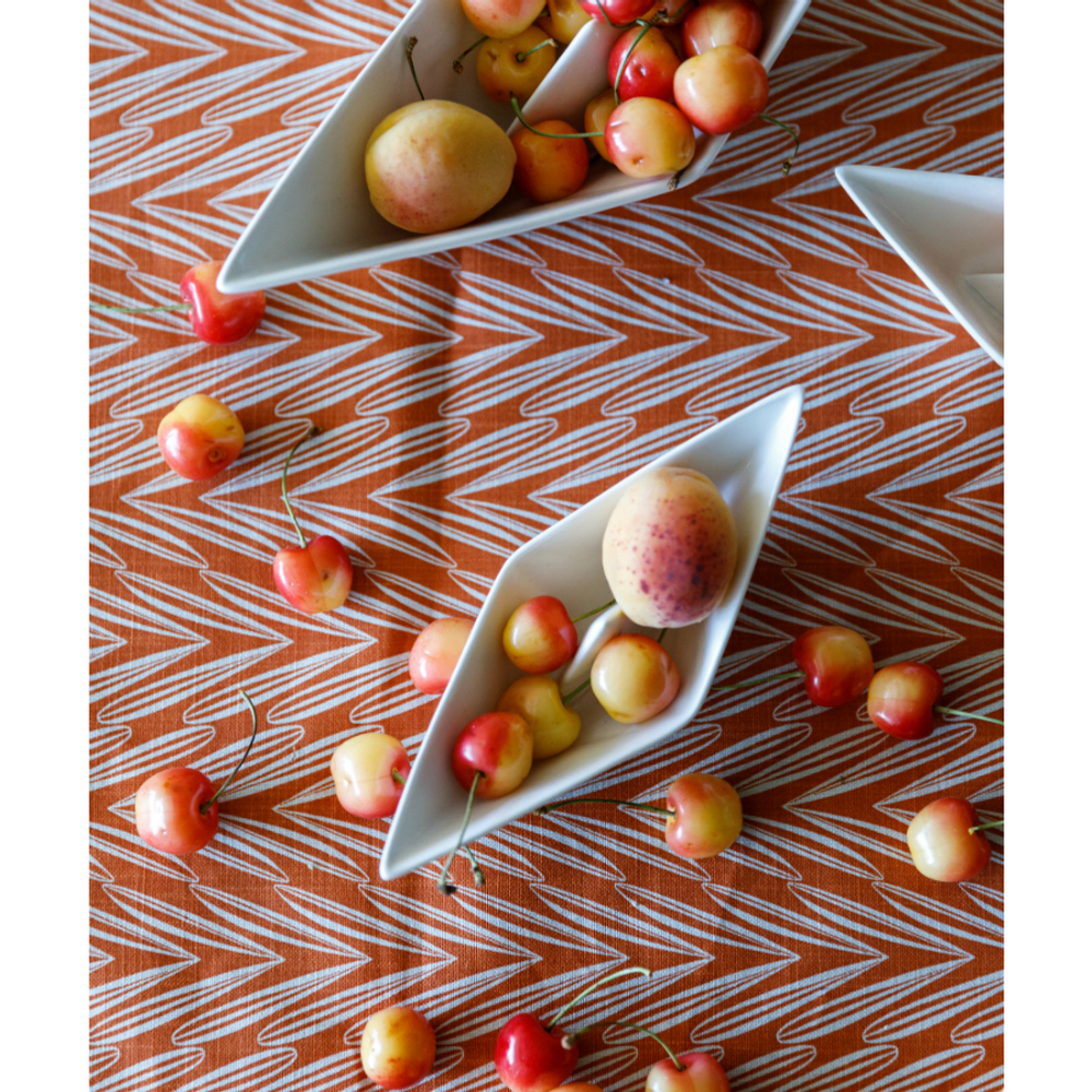 Скатерть на стол из хлопка с графичным принтом "Колосья", Russian North, 150х250 см