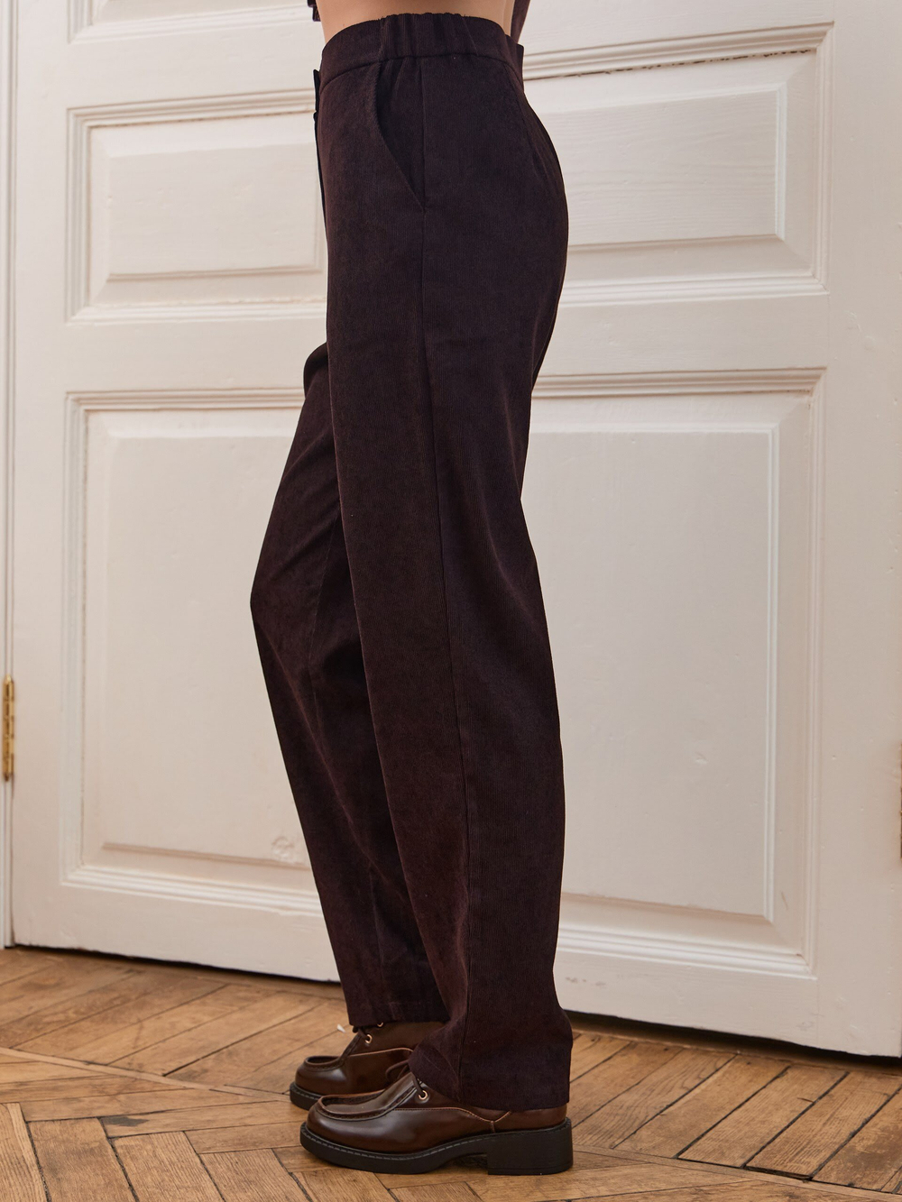Брюки классические вельветовые
