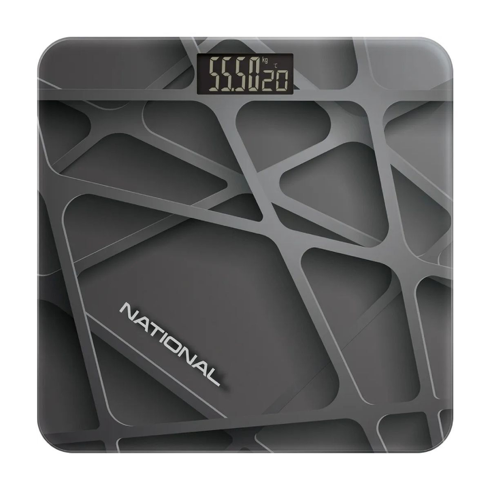 Весы напольные электронные, National, NB-BS18115, стекло закаленное, до 180 кг, черный алмаз
