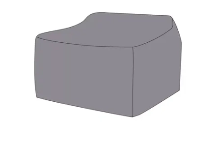 Защитный чехол на кресло Гранада 100×90×56 см, цвет серый