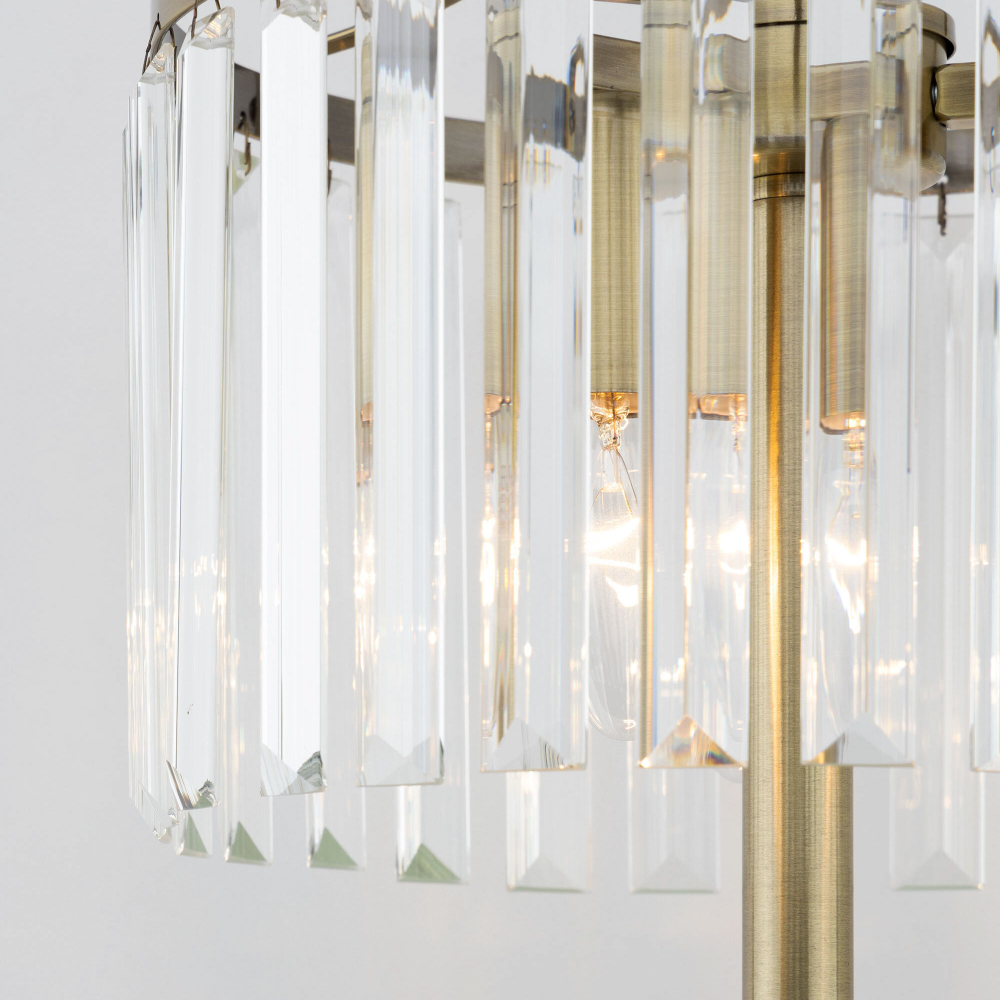 Citilux Инга CL335833 Настольная лампа хрустальная Бронза
