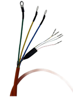 Провод на мотор колесо (кабель) S сечения 3х3.5мм2 + 5х0.2мм2 с разъемами (общий D 8мм)