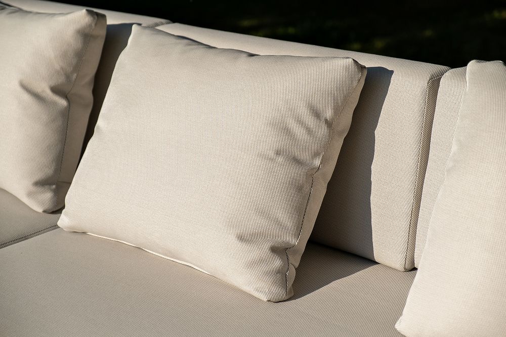 "Мальдивы" трансформирующаяся лаунж-зона из искусственного ротанга, цвет соломенный