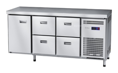 Стол холодильный Abat СХС-70-02 (4 ящика, 1 дверь, без борта)