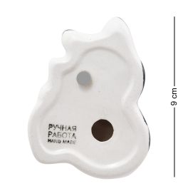 ГЛ- 927 Магнит «Кот-кефир» цв. (Гжельский фарфор)