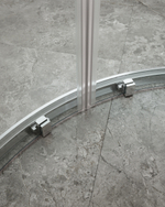 Душевой уголок Cezares MOLVENO-RH-22-130/120-C-Cr-IV, 130х120х195, профиль хром, стекло прозрачное