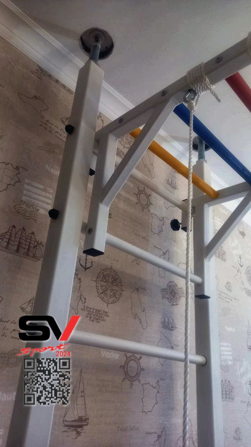 Монтаж шведской стенки Sv Sport враспор