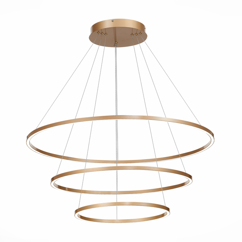 ST605.203.114 Cветильник подвесной SMART ST-Luce Золотистый/Белый LED 1*114W 2800-6500K