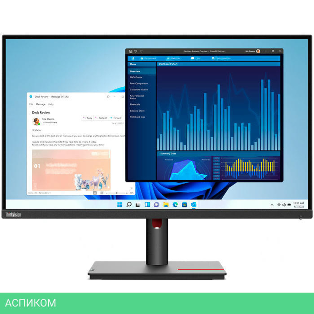 Монитор Lenovo ThinkVision T27p-30 (63A9GAT1EU)
