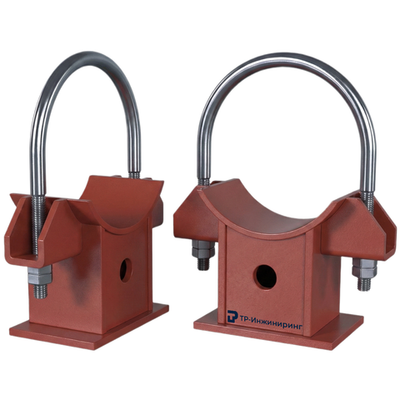 Опора скользящая однохомутовая 194х258х249х105 мм ОСТ 108.275.29-80