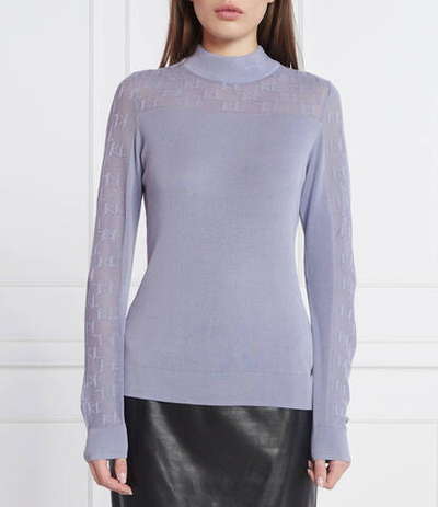 свитер light weight logo Karl Lagerfeld - лавандовый(230W2002)