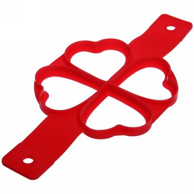 Форма силиконовая для панкейков 4шт сердечки