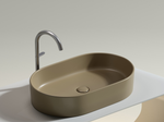 Умывальник чаша накладная овальная (цвет Капучино Матовый) Element 608x385x122мм