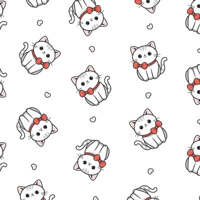 Котики с бантиком