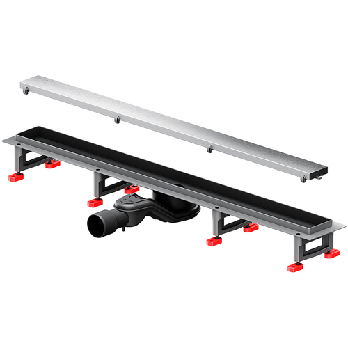 Душевой лоток AM.PM MasterFlow 80 W01SC-U11-080-04SB с решеткой Хром матовый / под плитку Tile