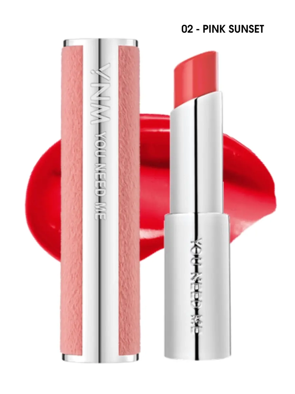 YOU NEED ME - БАЛЬЗАМ ДЛЯ ГУБ CANDY POP GLOW MELTING BALM PINK SUNSET, 3 МЛ