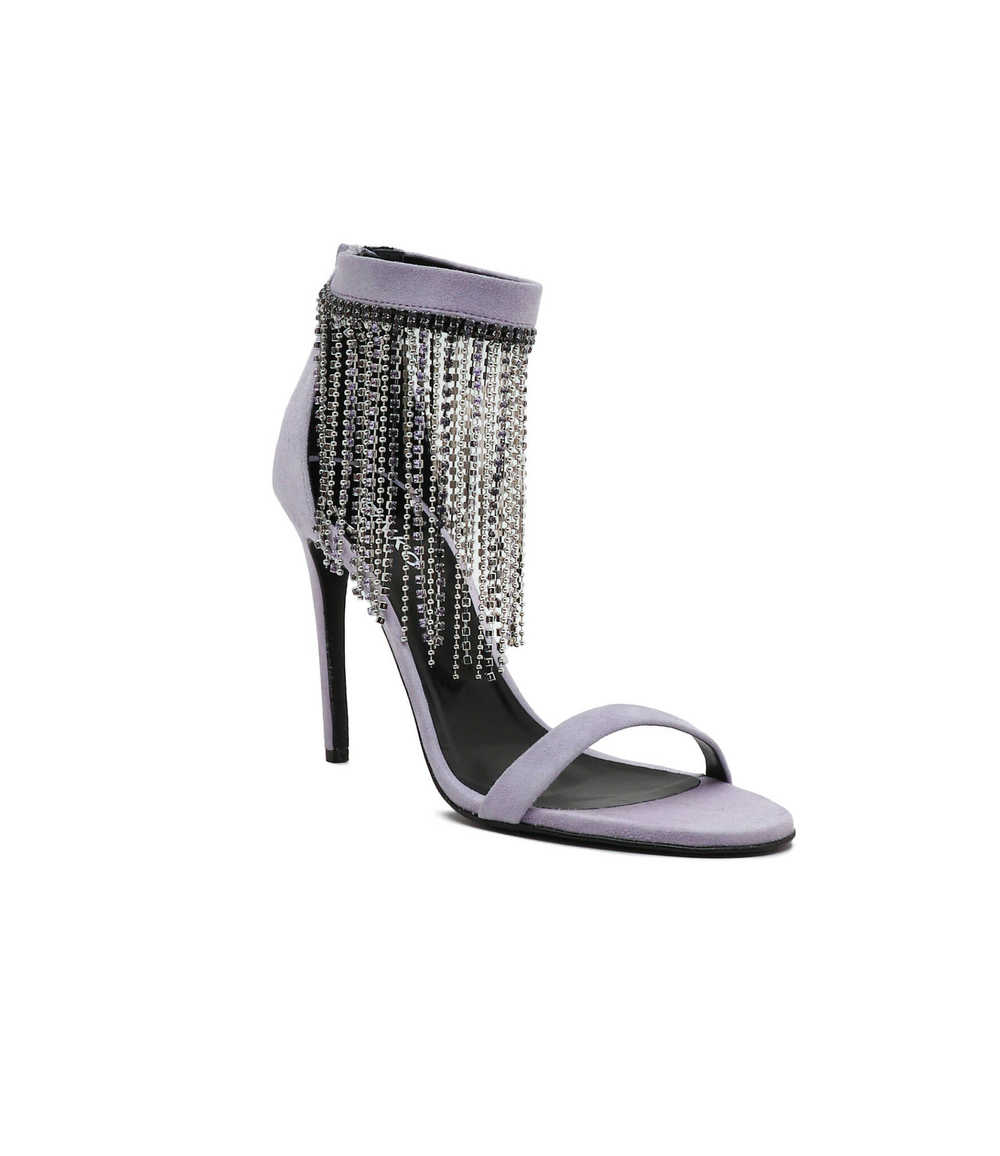 Кожаные босоножки на шпильках salome Pinko - фиолетовый(100593 A0NM)