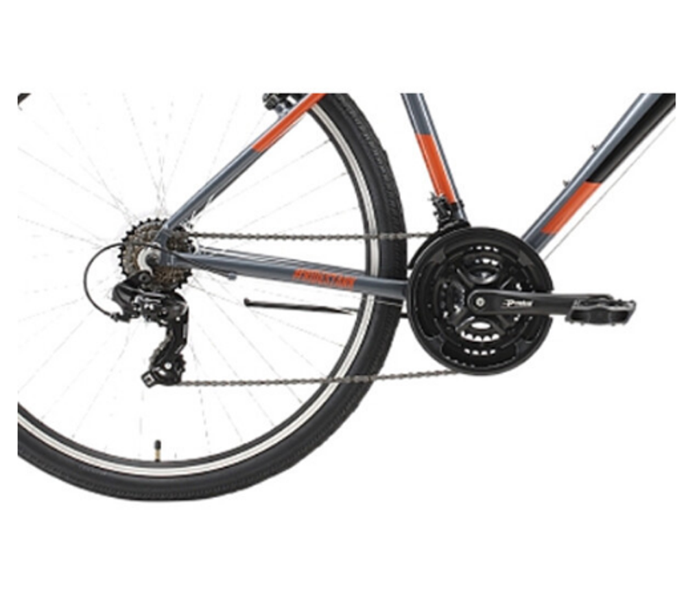 Велосипед Stark'23 Terros 28.2 V серый/черный/оранжевый 20"