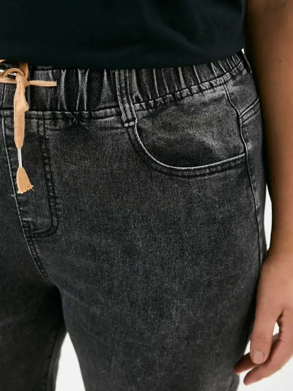 Джинсы на резинке больших размеров