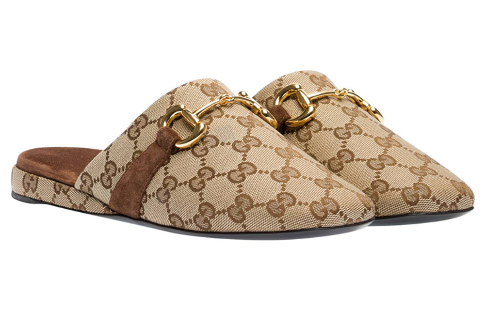 Gucci Gg Print Mules (Женская размерная сетка)