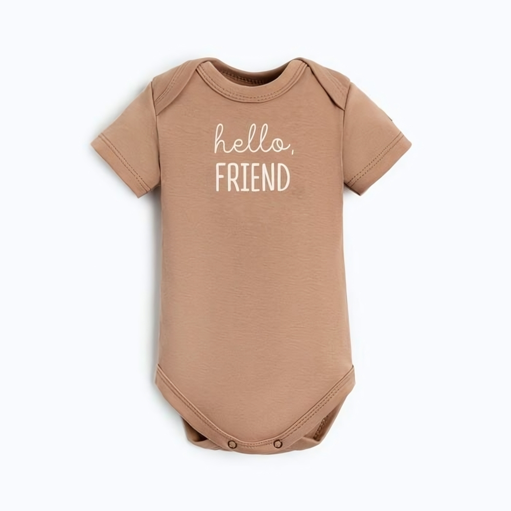 Боди BASIC LINE, рост 68-74 см, коричневый (Крошка Я)