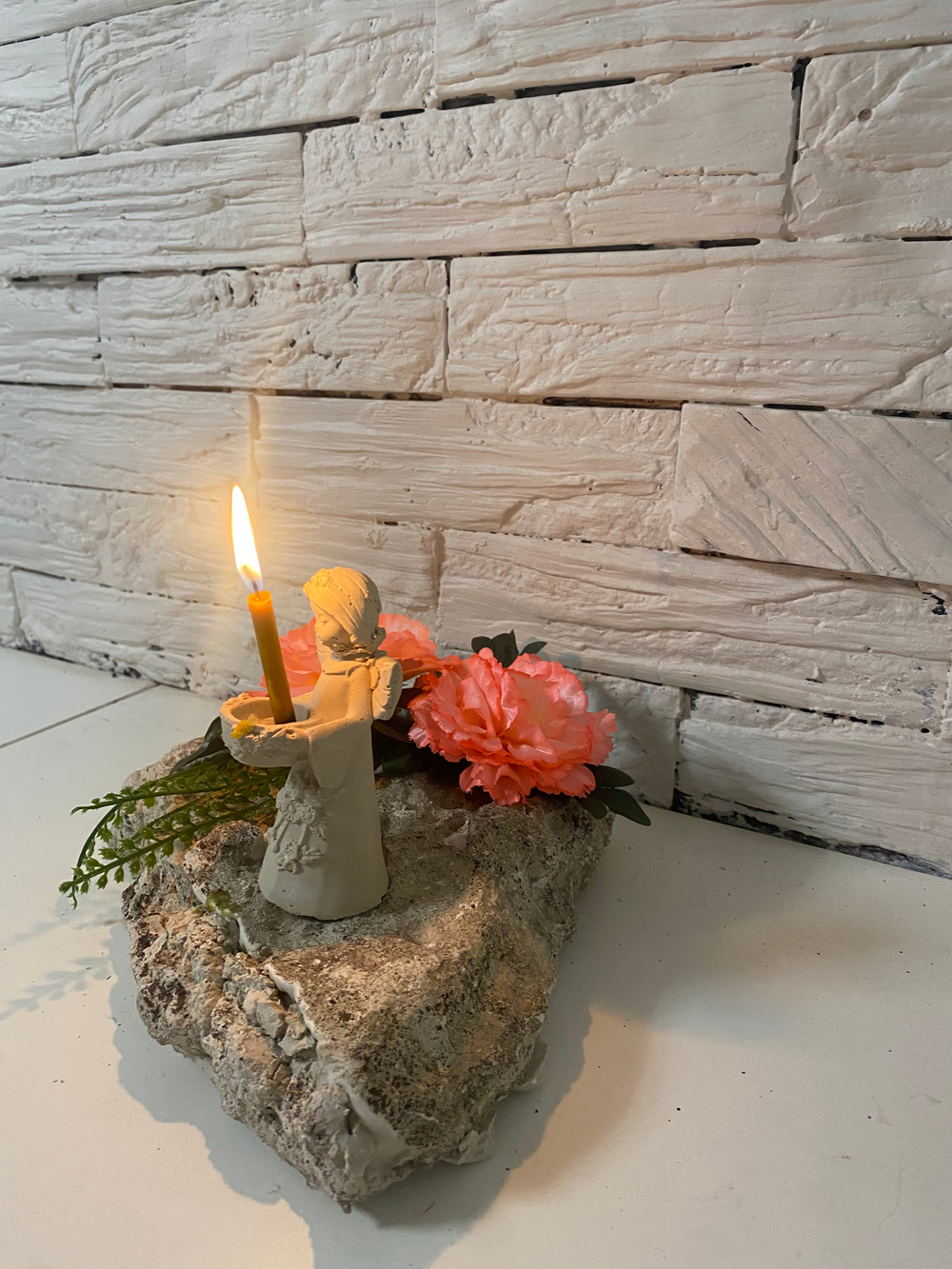 Ангел подсвечник на подставке