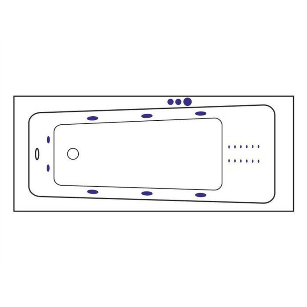 Акриловая ванна 170х70 см Excellent Ava WAEX.Ava17.SMARTNANO.GL белая