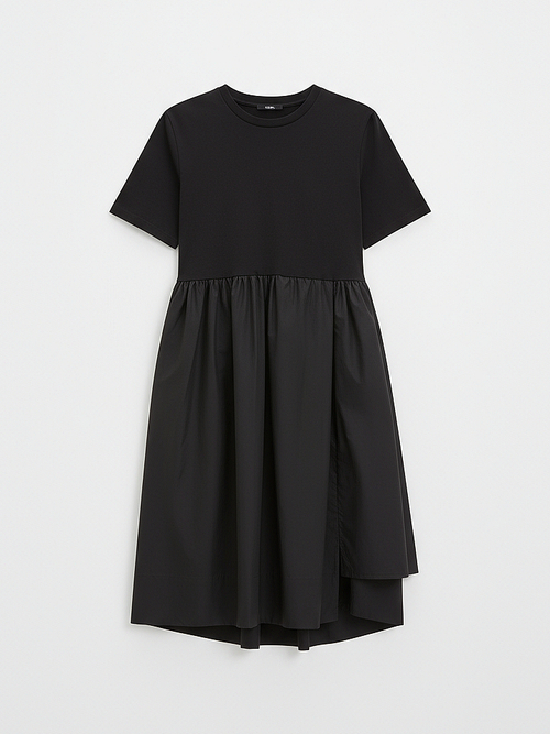 Комбинированное платье