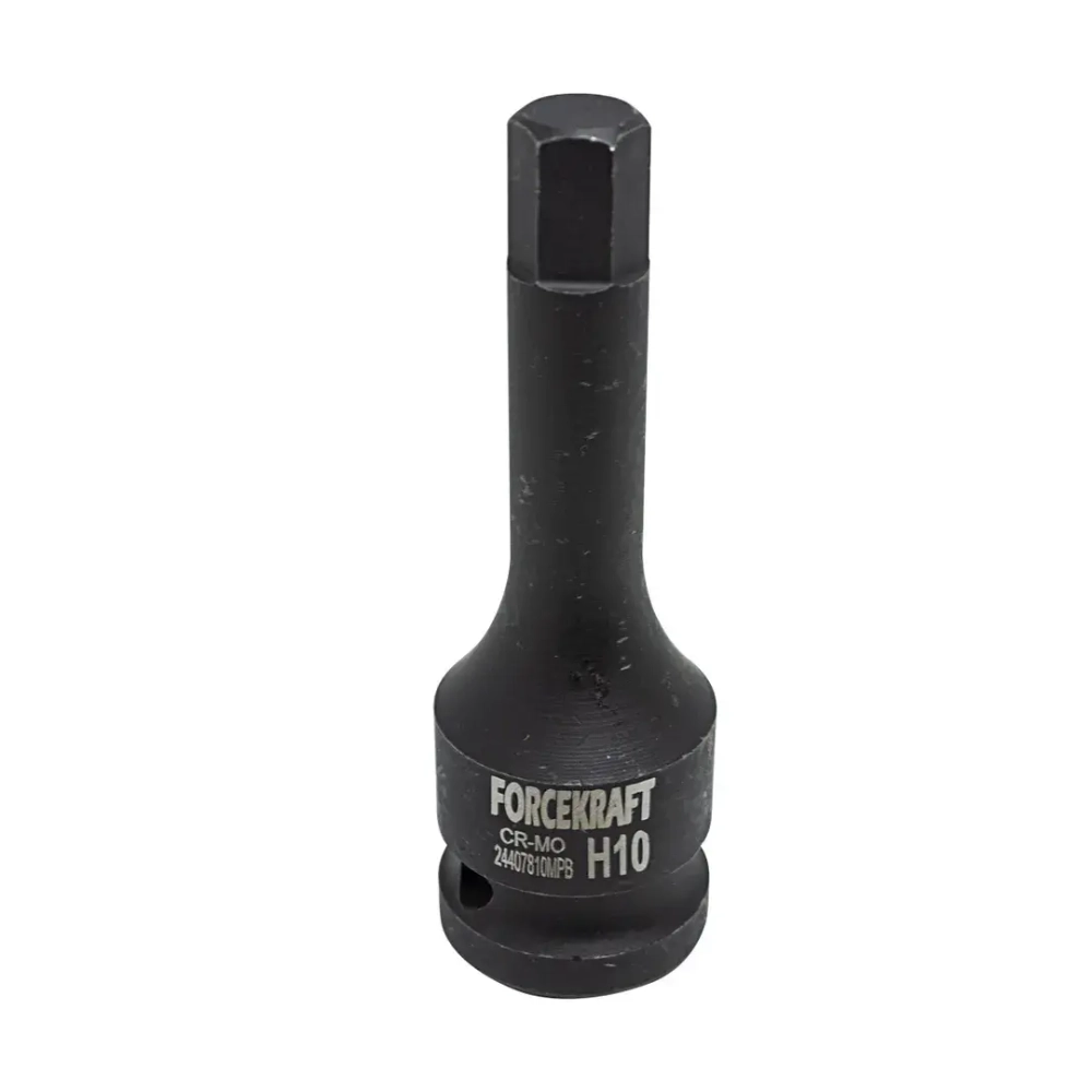 Головка-бита 6-гранная ударная 10мм,1/2'' FORCEKRAFT FK-24407810MPB