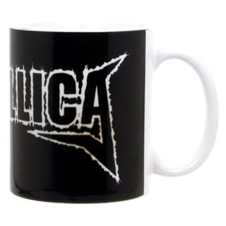 Кружка Metallica надпись черно-белая (520)