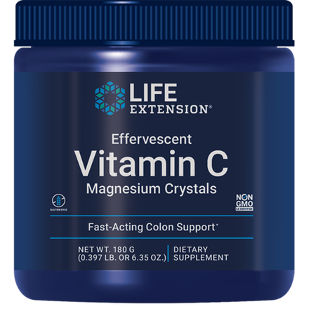 Effervescent Vitamin C Magnesium Crystals 180 грамм Life Extension