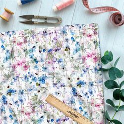 Ткань флис клод моне «танец цветов»