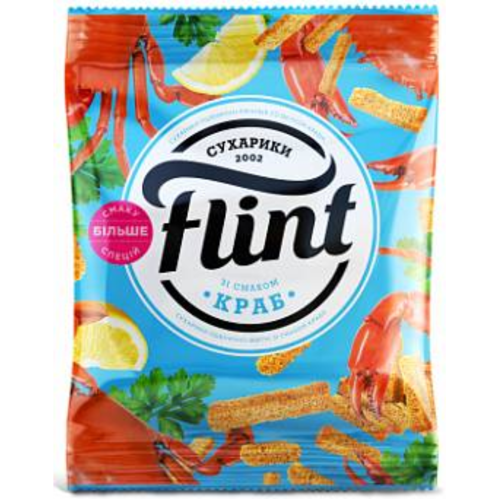Сухарики Flint Краб 60 гр
